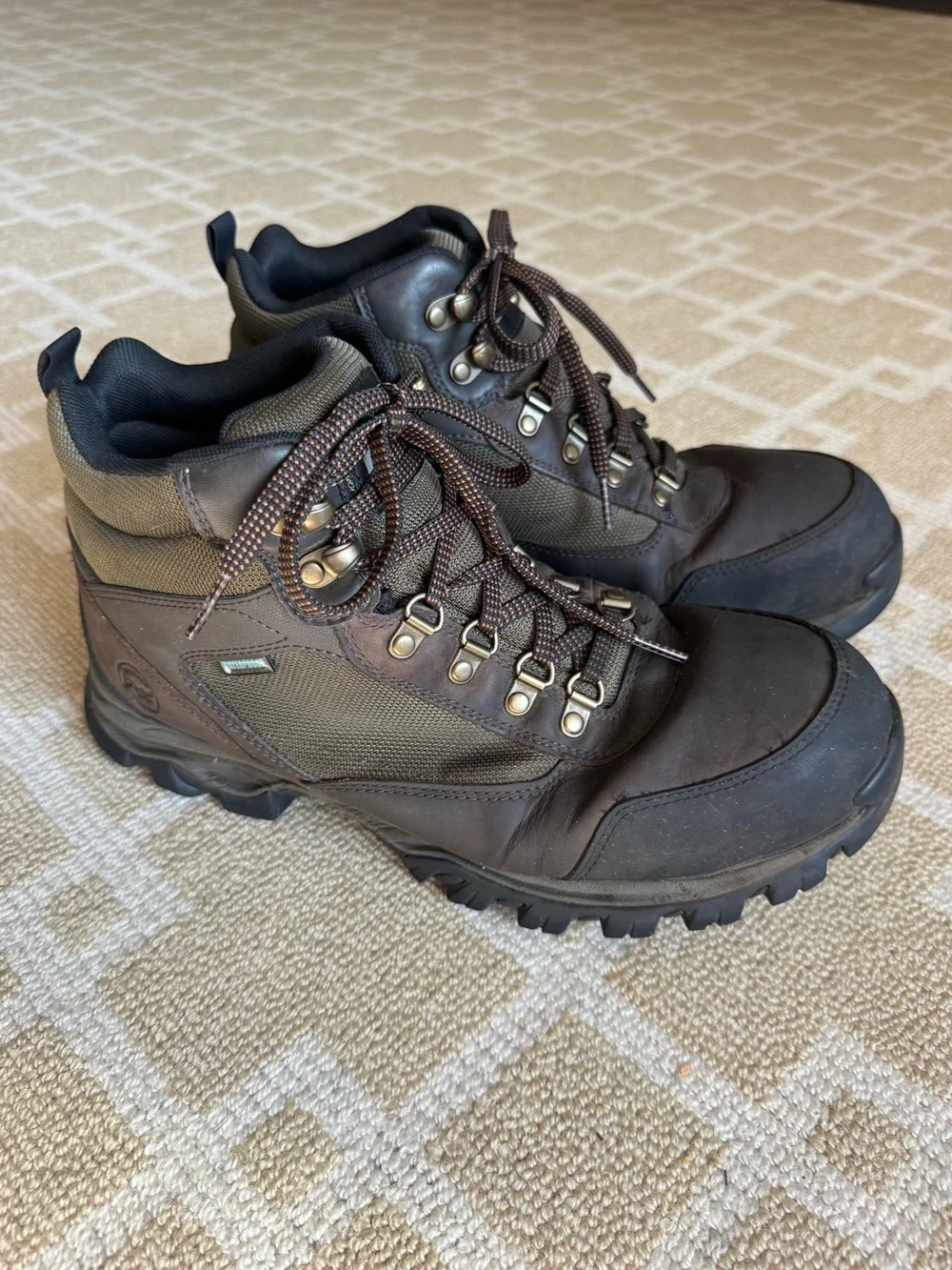 Timberland PRO Keele Ridge Steel Toe Waterproof Work Boots Brown 10.5W
