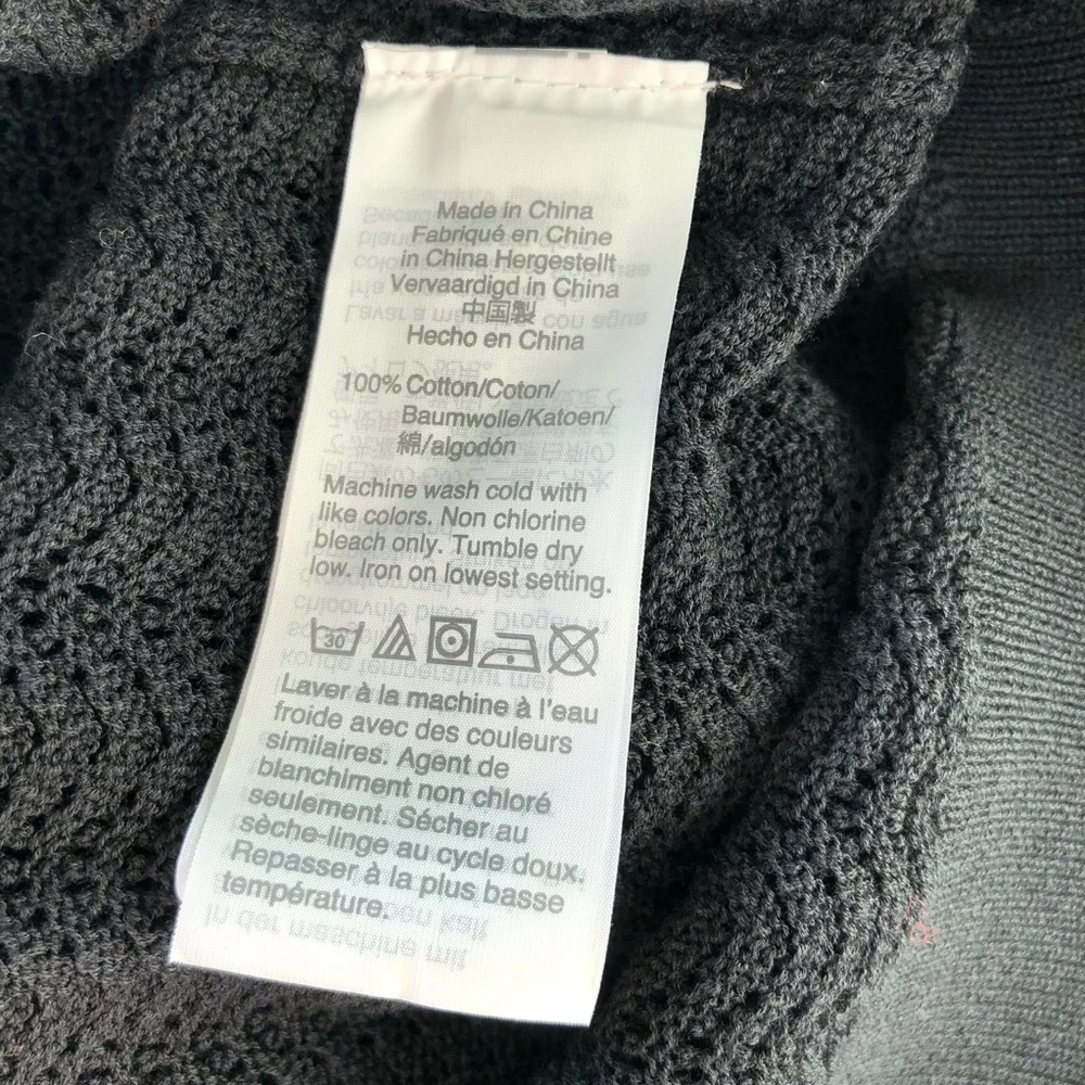 J.Crew Pointelle Ruffle Mock Neck Sweater