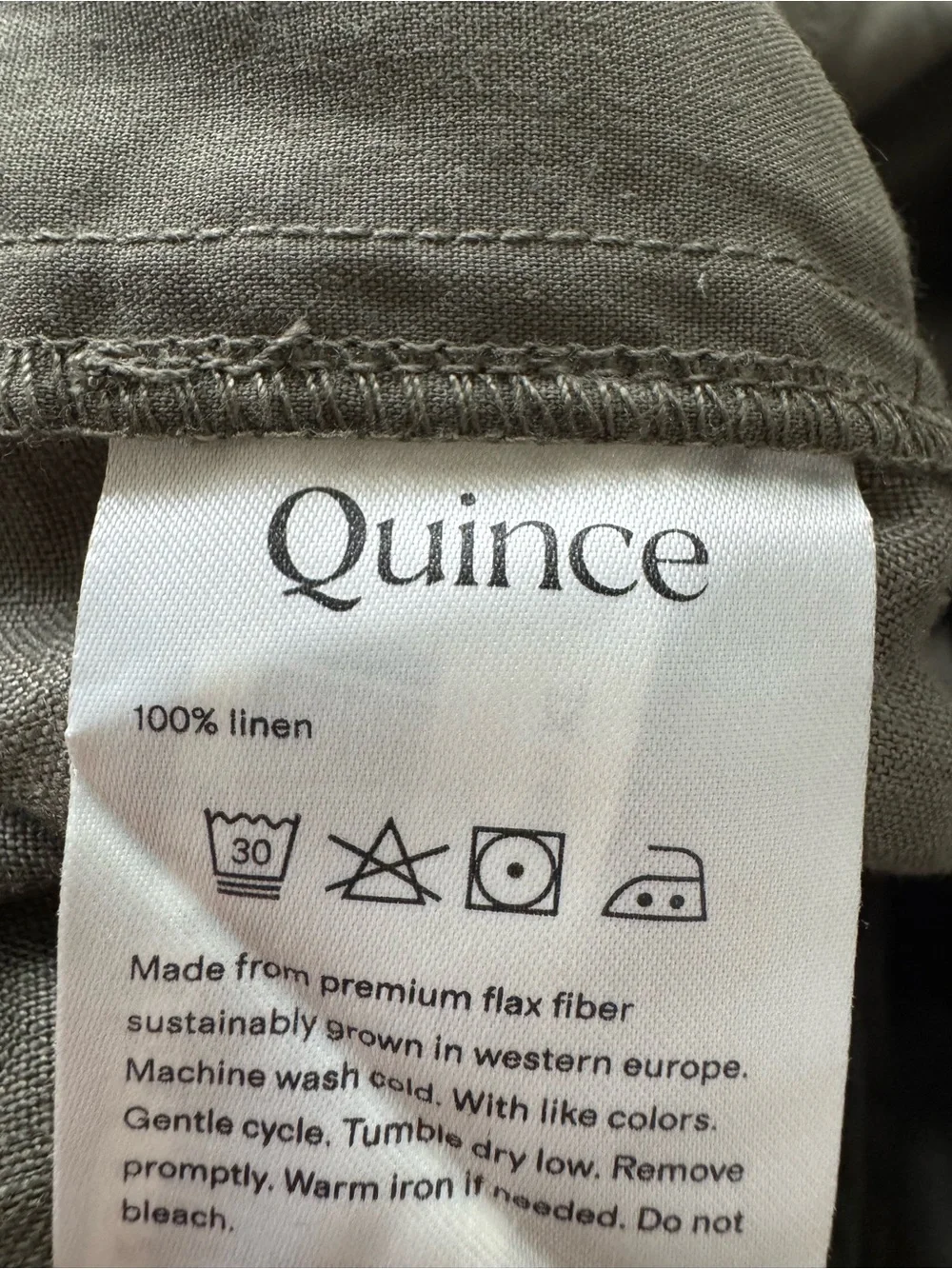 Quince vibe linen