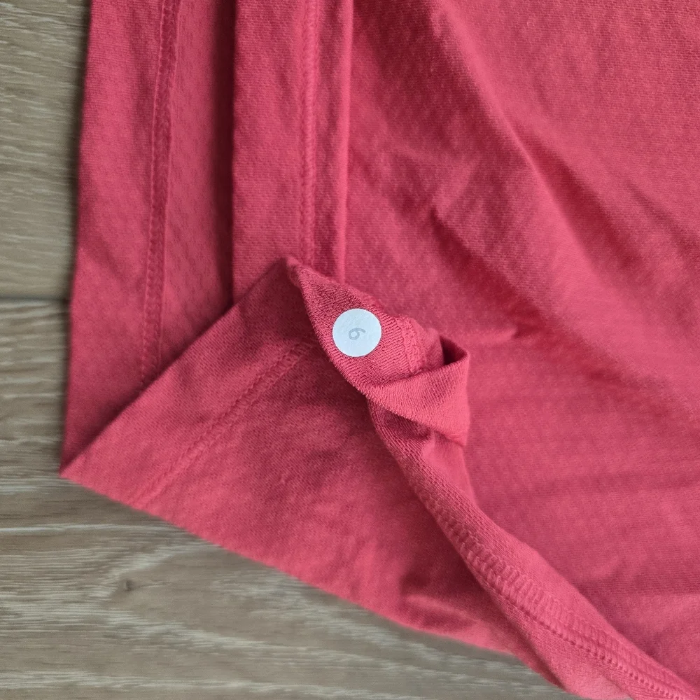 Lululemon Athletic Top Red T Shirt Short Sleeve Size 6