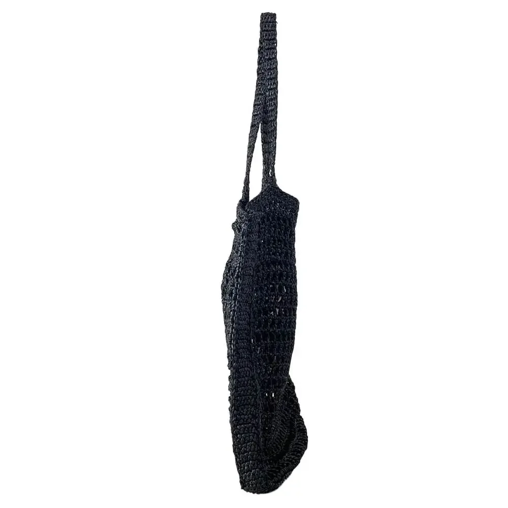 Prada Crochet Tote Bag Tote Bag 1BG393 Black White