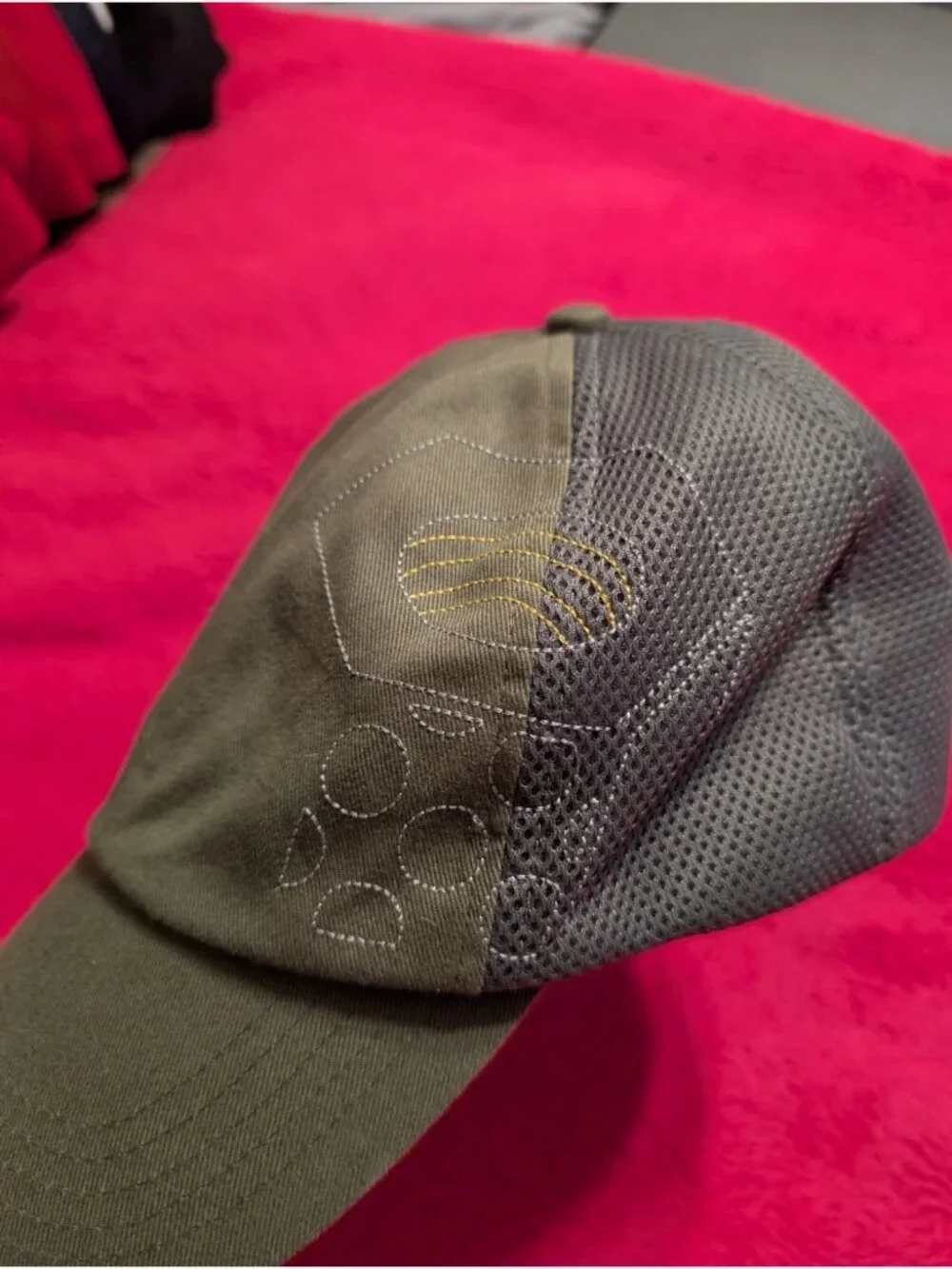 Mountain Hardwear Stretch Mesh Hat Olive Green Grey Performance Elevated Cap R