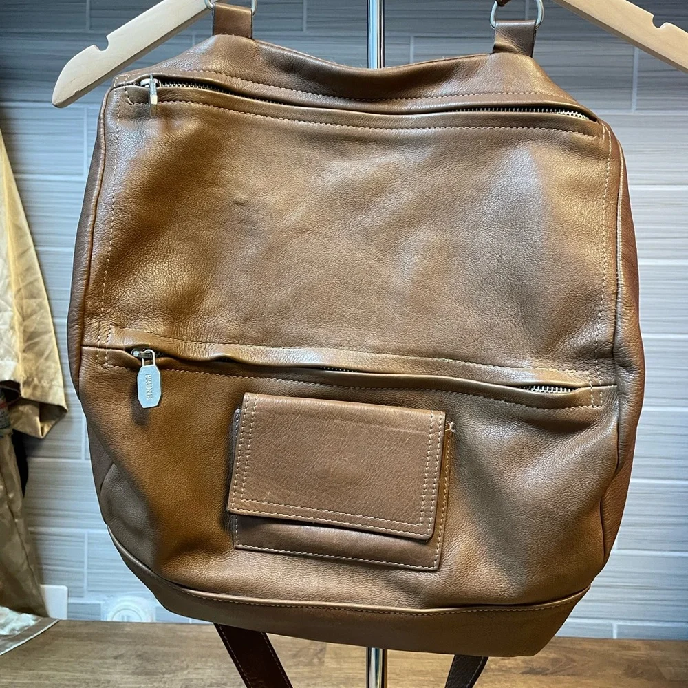 Classic Brown Leather Shoulder Bag -Crossbody Bag Women's Everyday Tote