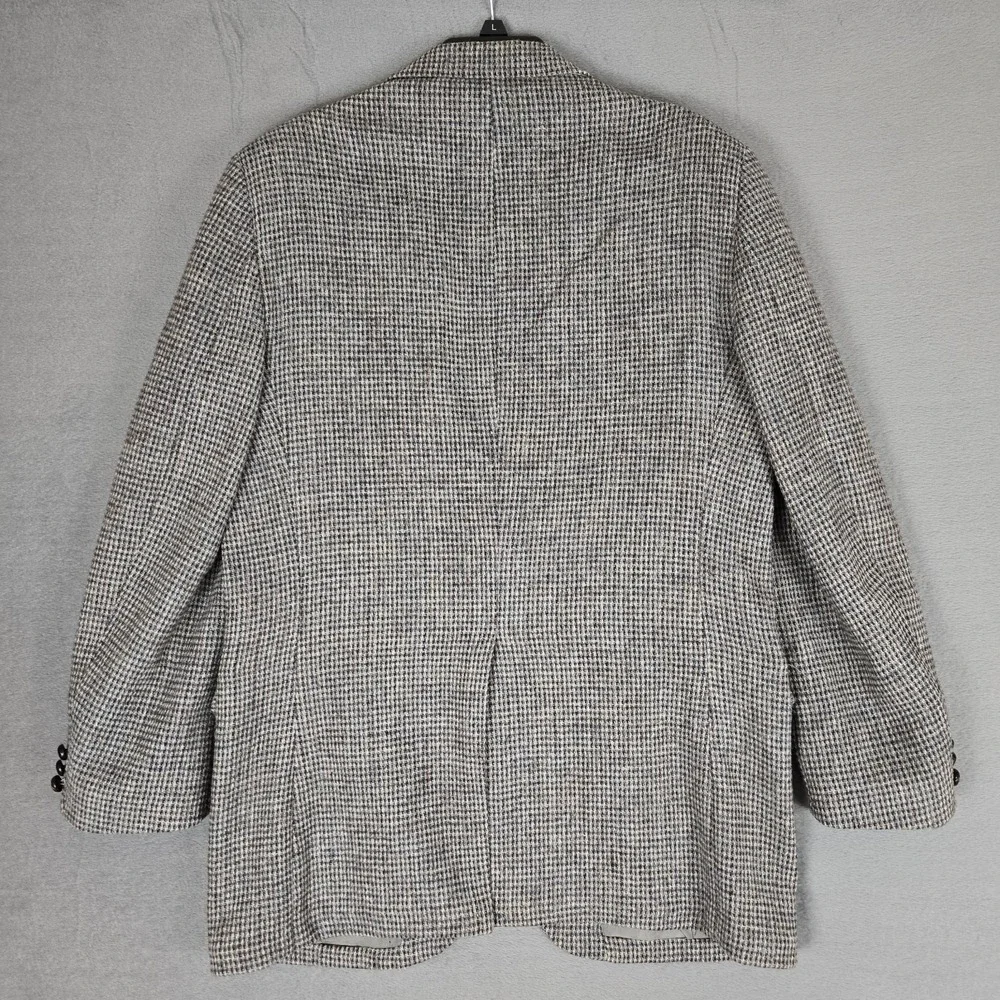 Vintage Harris Tweed Herringbone‎ Tweed Blazer Mens 42 Foreman Clark Made In USA