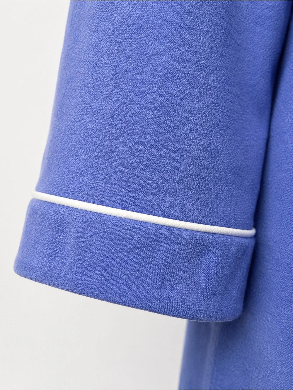 Vintage Kelly Reed Periwinkle Blue Snap Front Housecoat Robe M