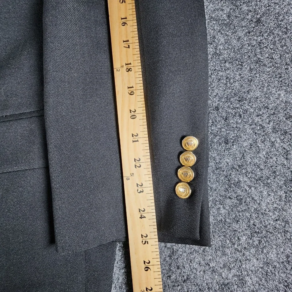 Wimbledon‎ Of England Men's 50R Black Gold Button Blazer Sport Coat Suit Jacket