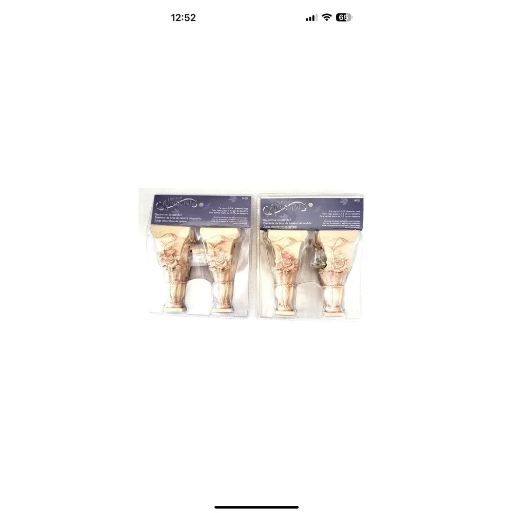 NEW LOT Of 3NATURAL XPRESSIONS DECORATIVE SCONCE 1-3/8
