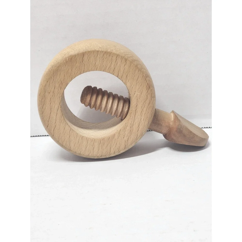 Vintage Danish Mid-Century Modern Kay Bojesen Wooden‎ Screw Nutcracker Barware