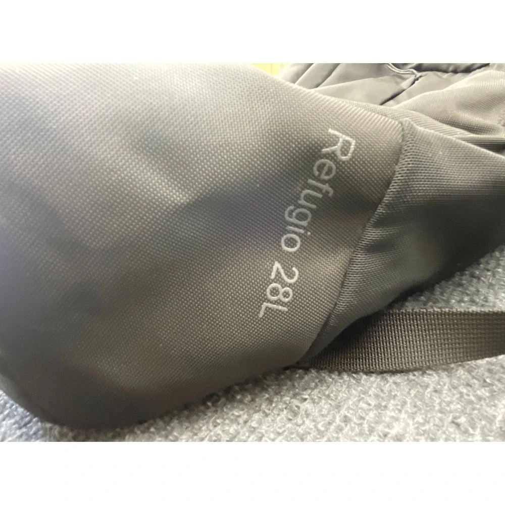 Patagonia Refugio 28L Backpack Black Laptop Bag Global Dealer Quinn CAT Logo