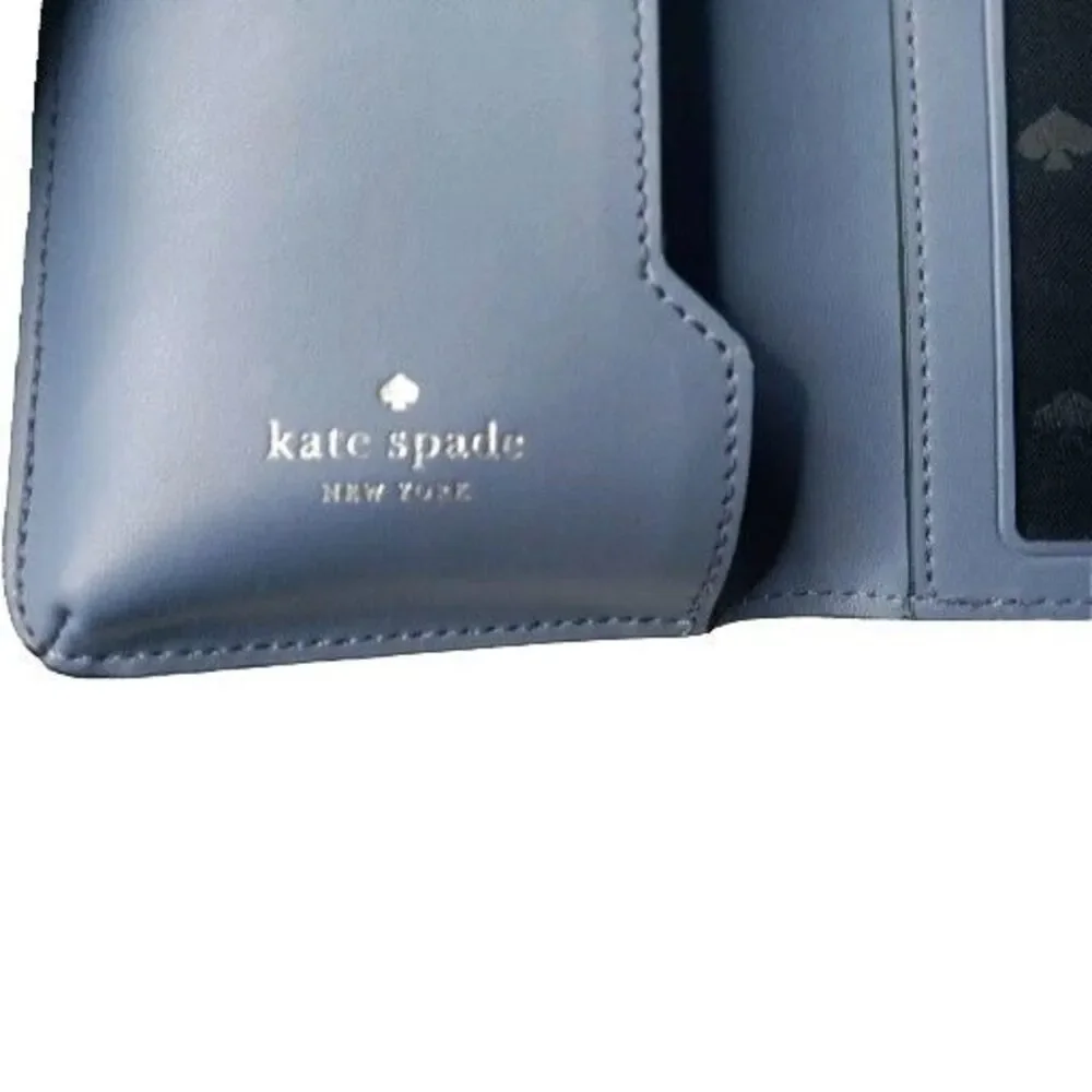Kate Spade New York Laurel Way Blue Leather Wallet