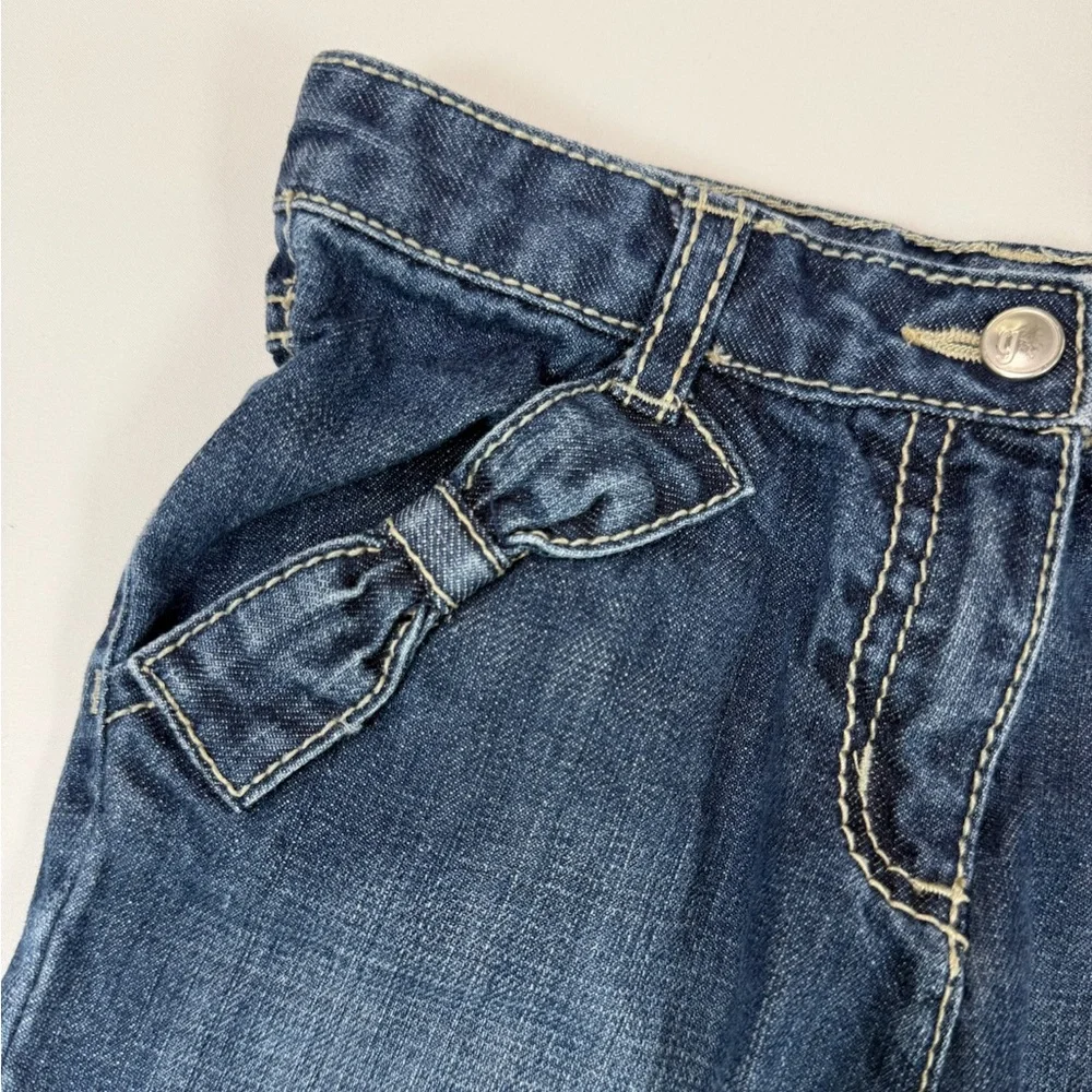 GYMBOREE Puppy Love Line Bow Detail Jeans 5T 2008 Cute‎ Casual Everyday