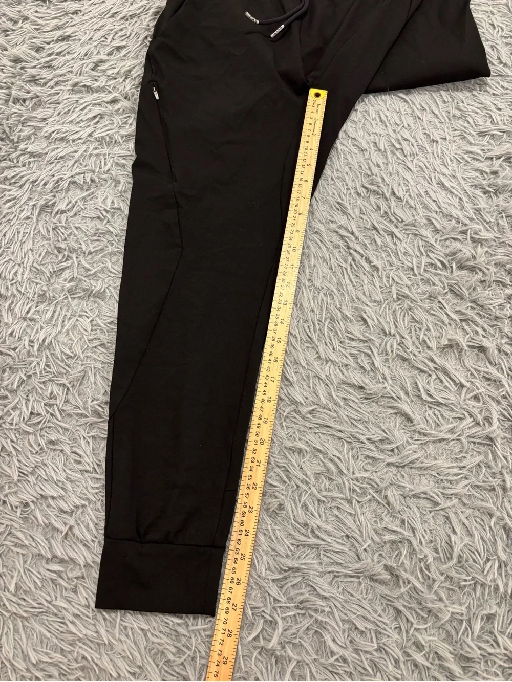 BYLT Active Jogger Men's Large Black Tapered Pants Stretch Drawstring Gym Sport