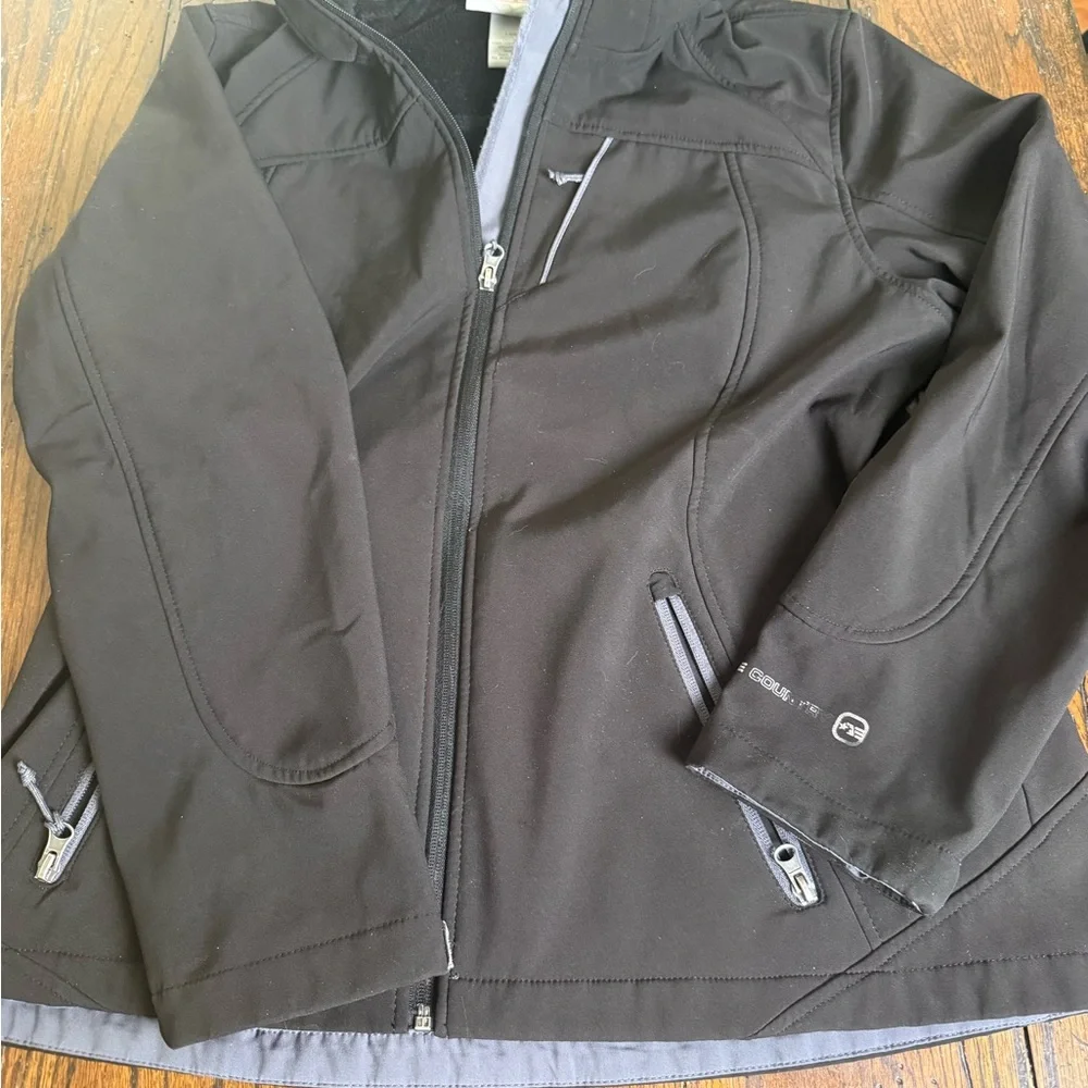 Men's Free‎ Country  Black Softshell Jacket L water resistant