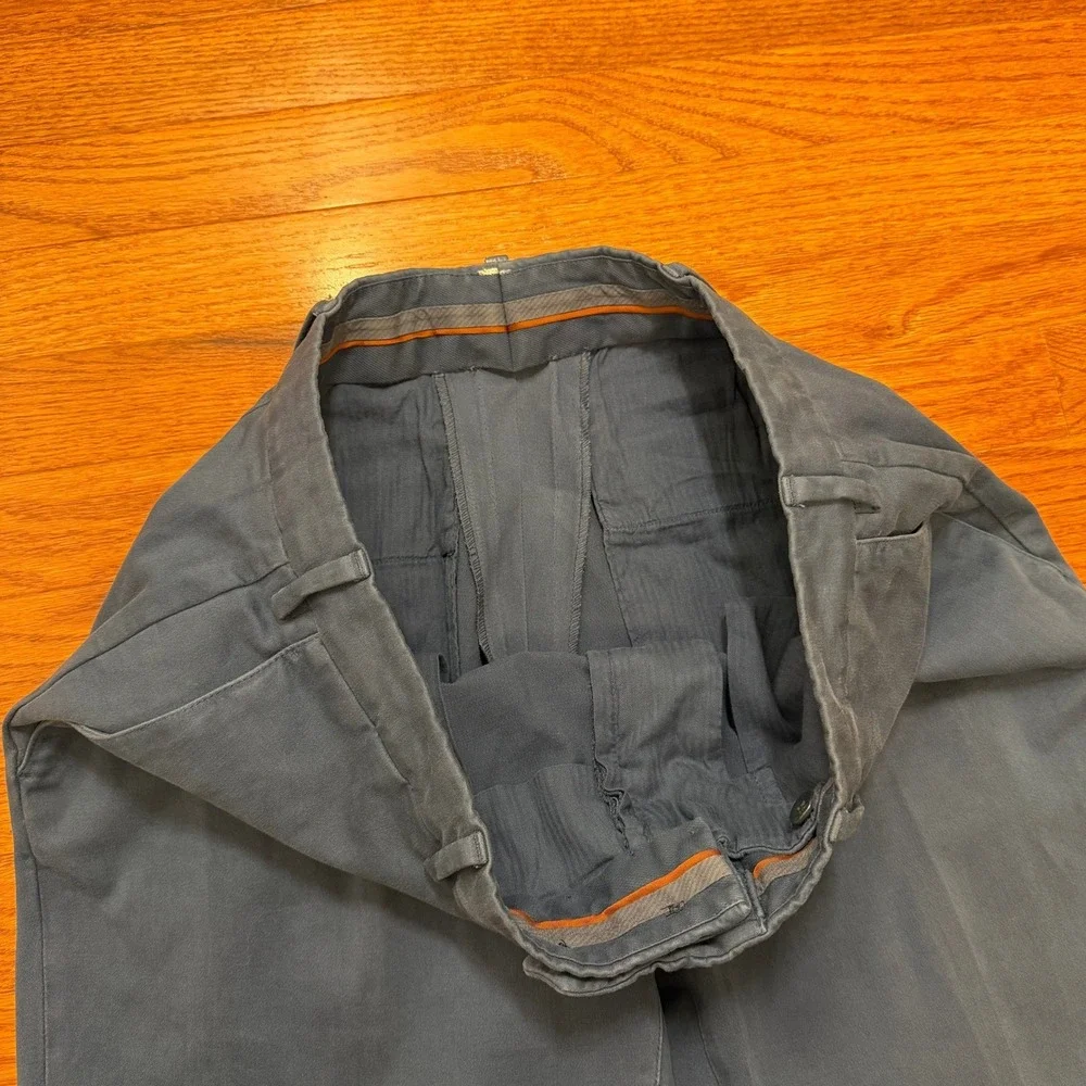 Loro Piana Cotton Stretch Chino Pants Fits Mens 30x30 Blue Italy Made Casual