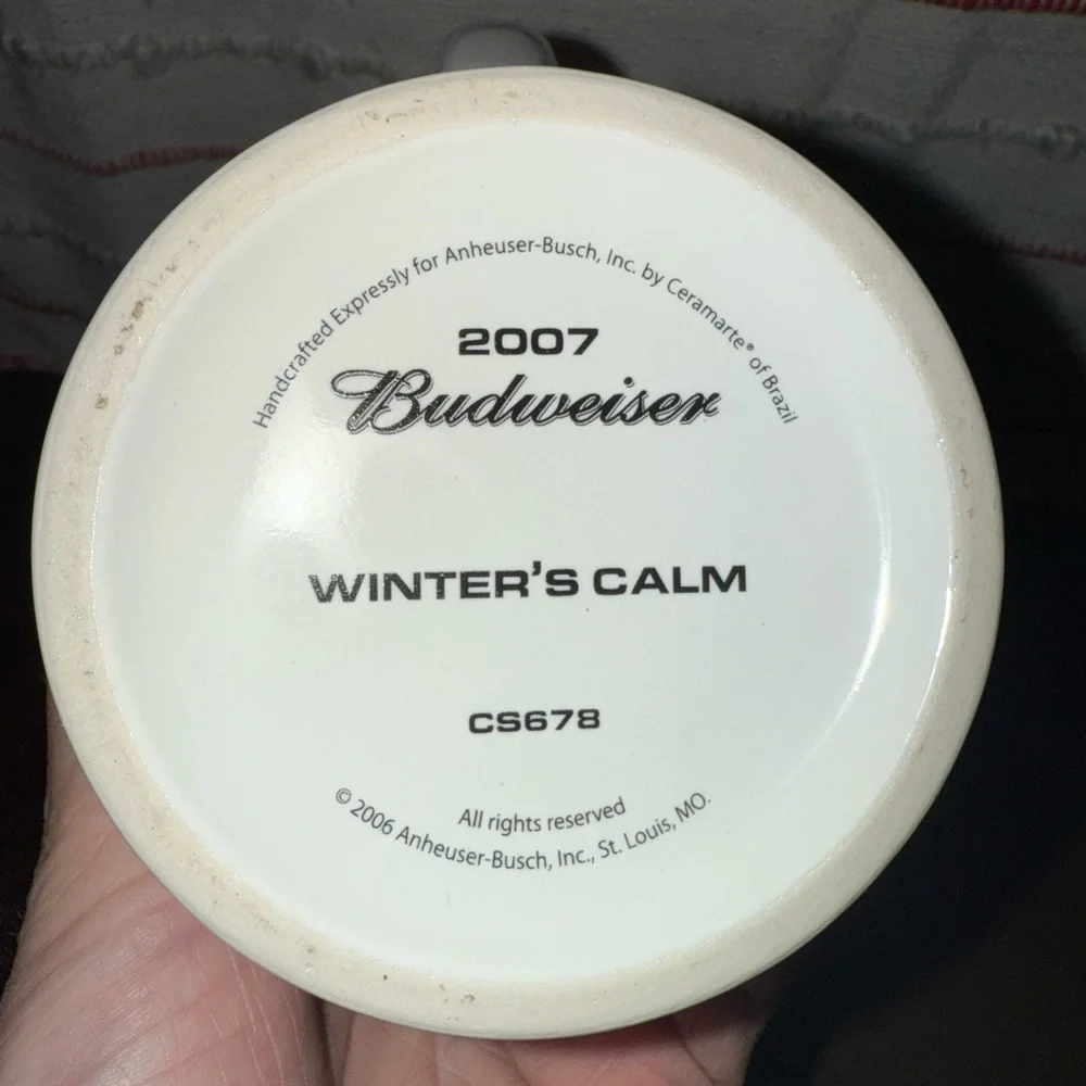 Budweiser Holiday Stein Collection Box -‎ Red and Gold