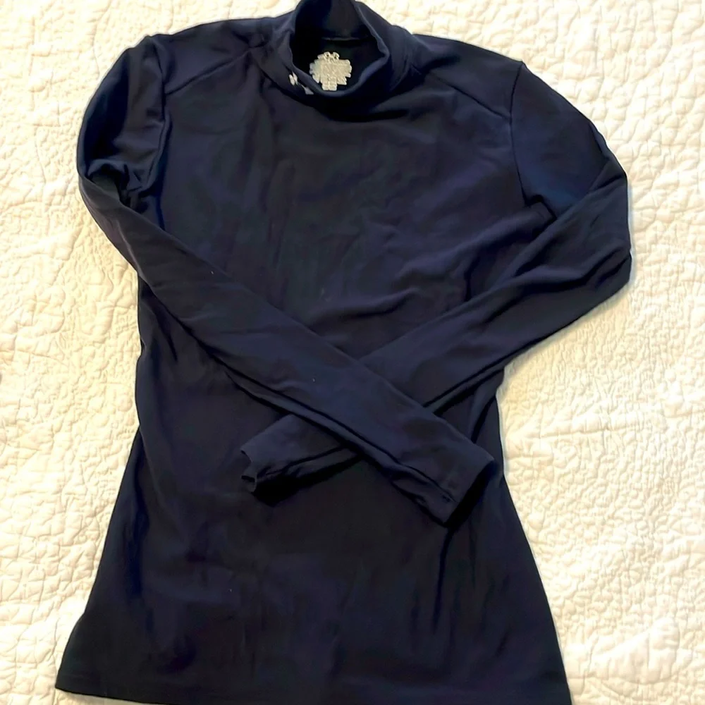 Under armour‎ Black mock turtleneck longsleeve compression shirt kids -medium