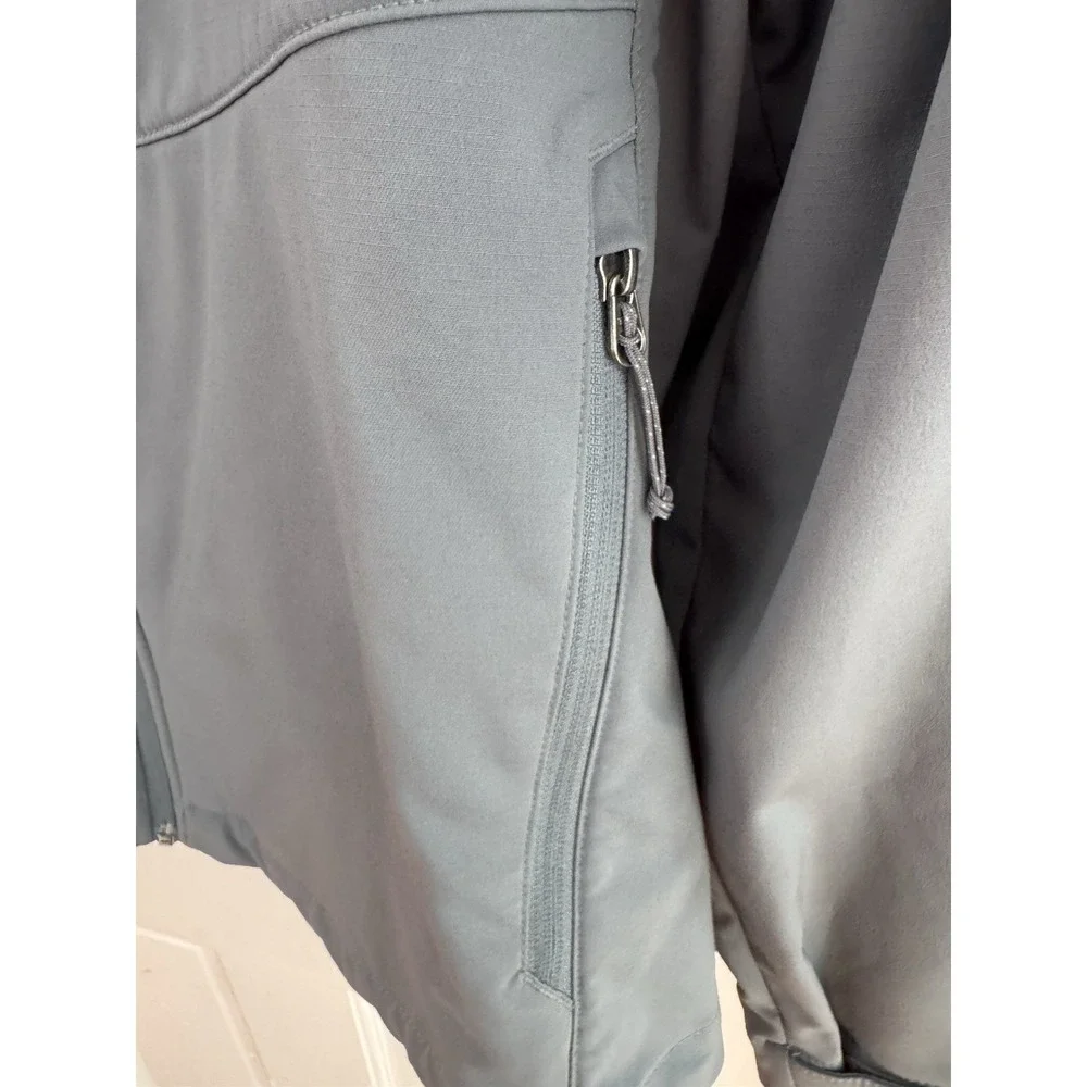 Eddie Bauer Men's‎ 2XL Softshell Jacket Full Zip Blue Gray Outdoor