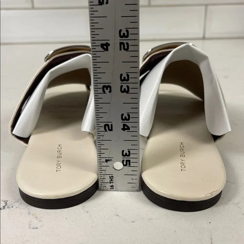 Tory Burch Georgia Thong Sandal (Women) Light Cream Size 8 Flip Flop