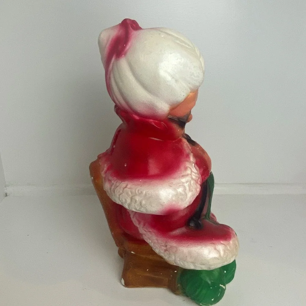 Vintage Christmas Mrs Claus Ceramic Coin Bank Decor‎ Collectible Grannycore