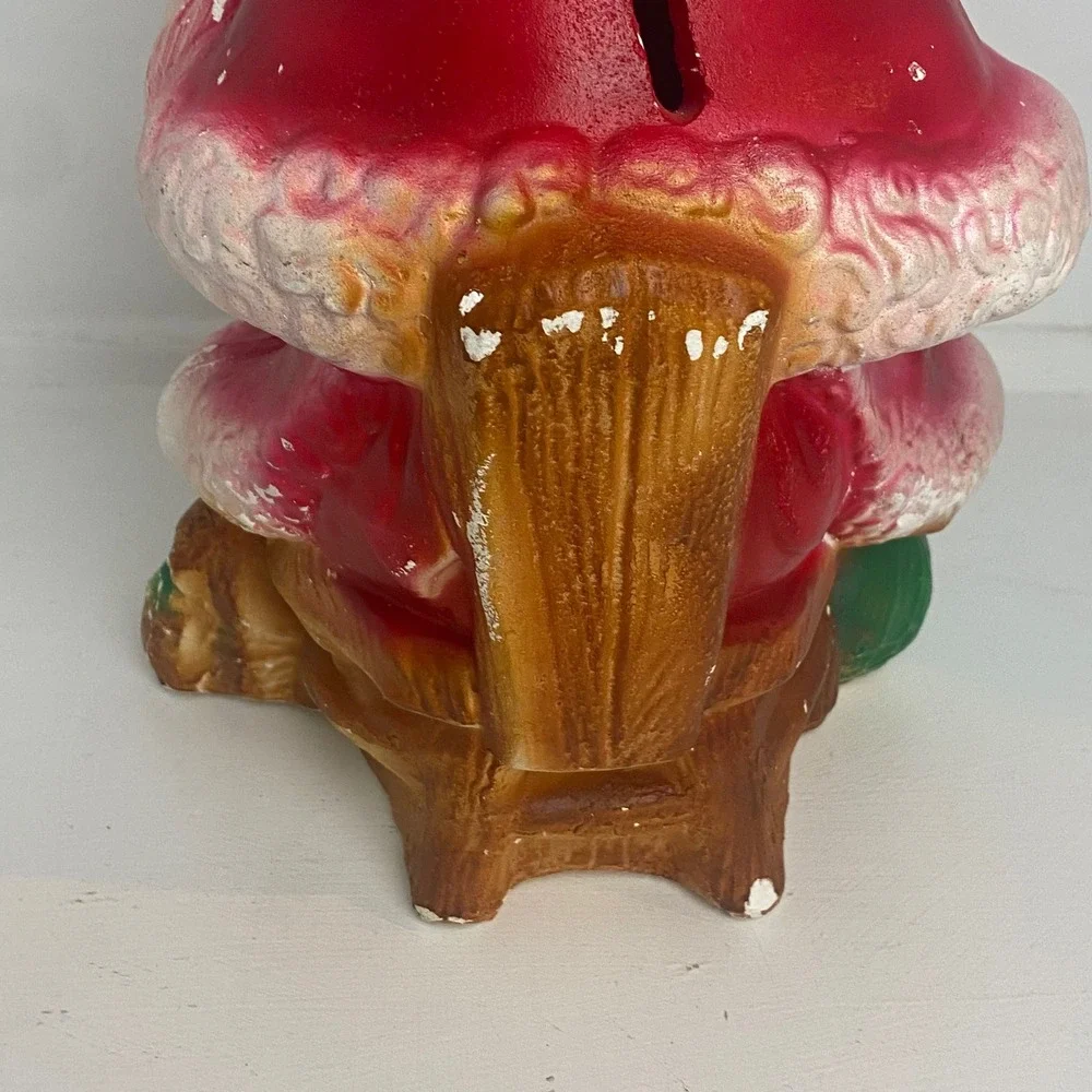 Vintage Christmas Mrs Claus Ceramic Coin Bank Decor‎ Collectible Grannycore
