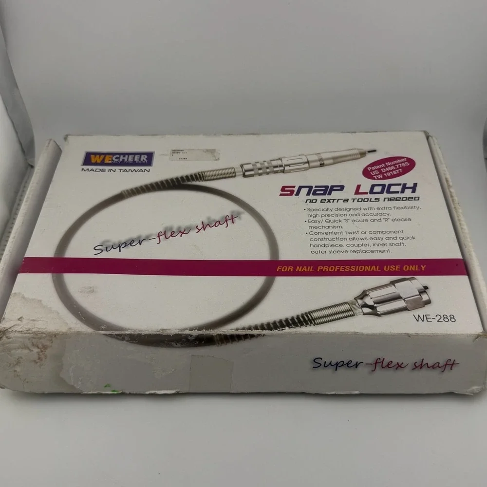 Wecheer WE-288 Super Flex Shaft Snap Lock Professional Nail Tool Silver Good