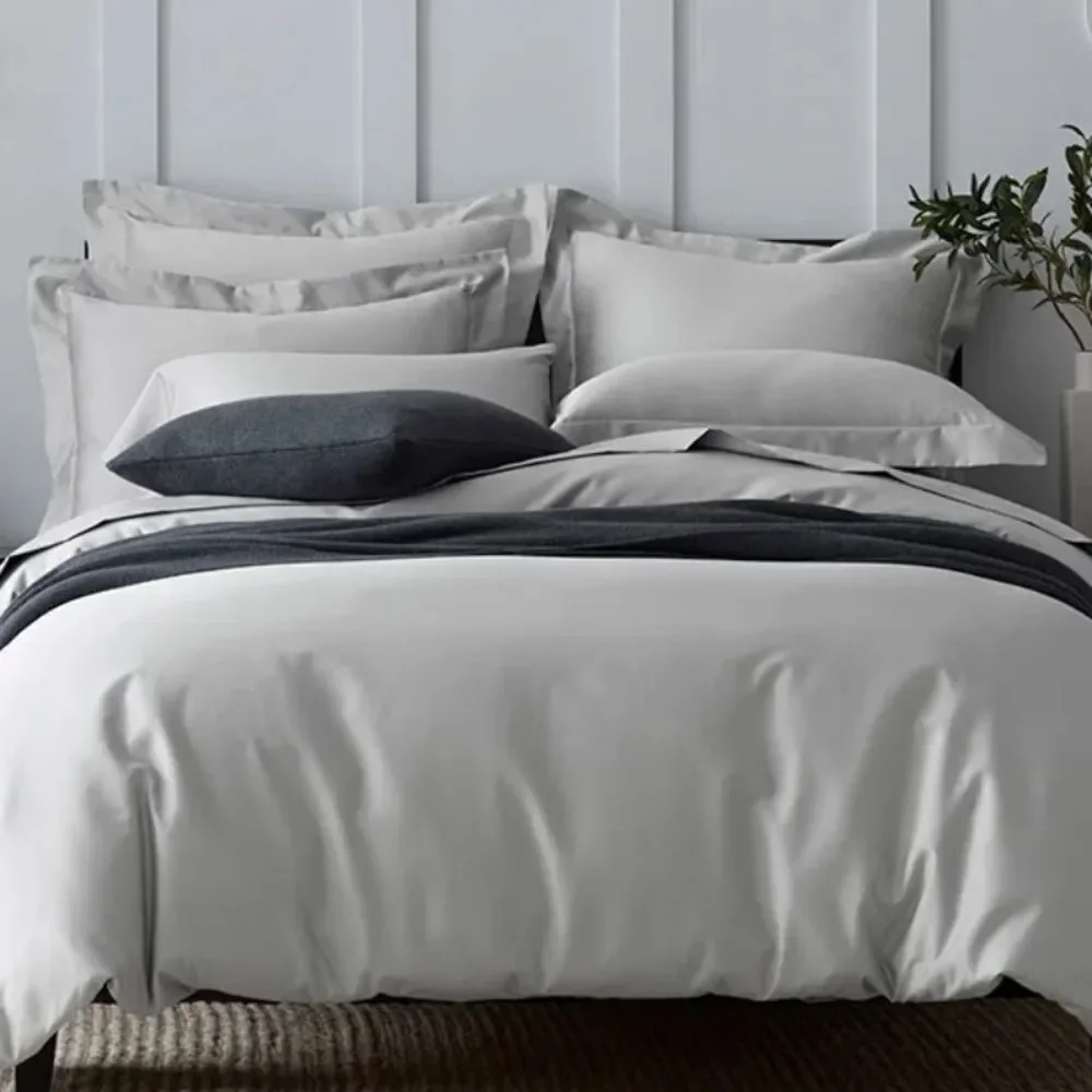New Lot x4 Euro Shams, Company Store Legends Hotel 100% Supima Cotton Light Gray