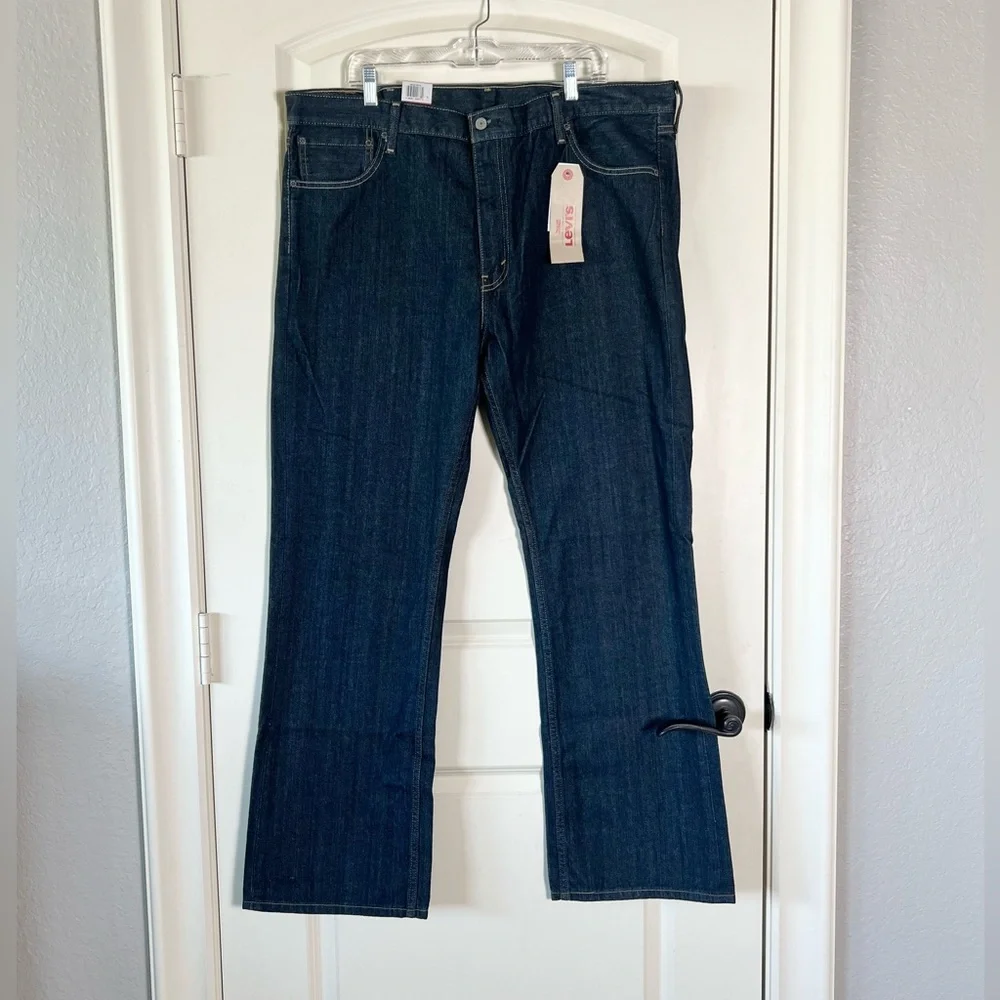 Levi's 527 Slim Bootcut Men's Jeans 42x32 Dark Wash Blue NWT Cowboy Western