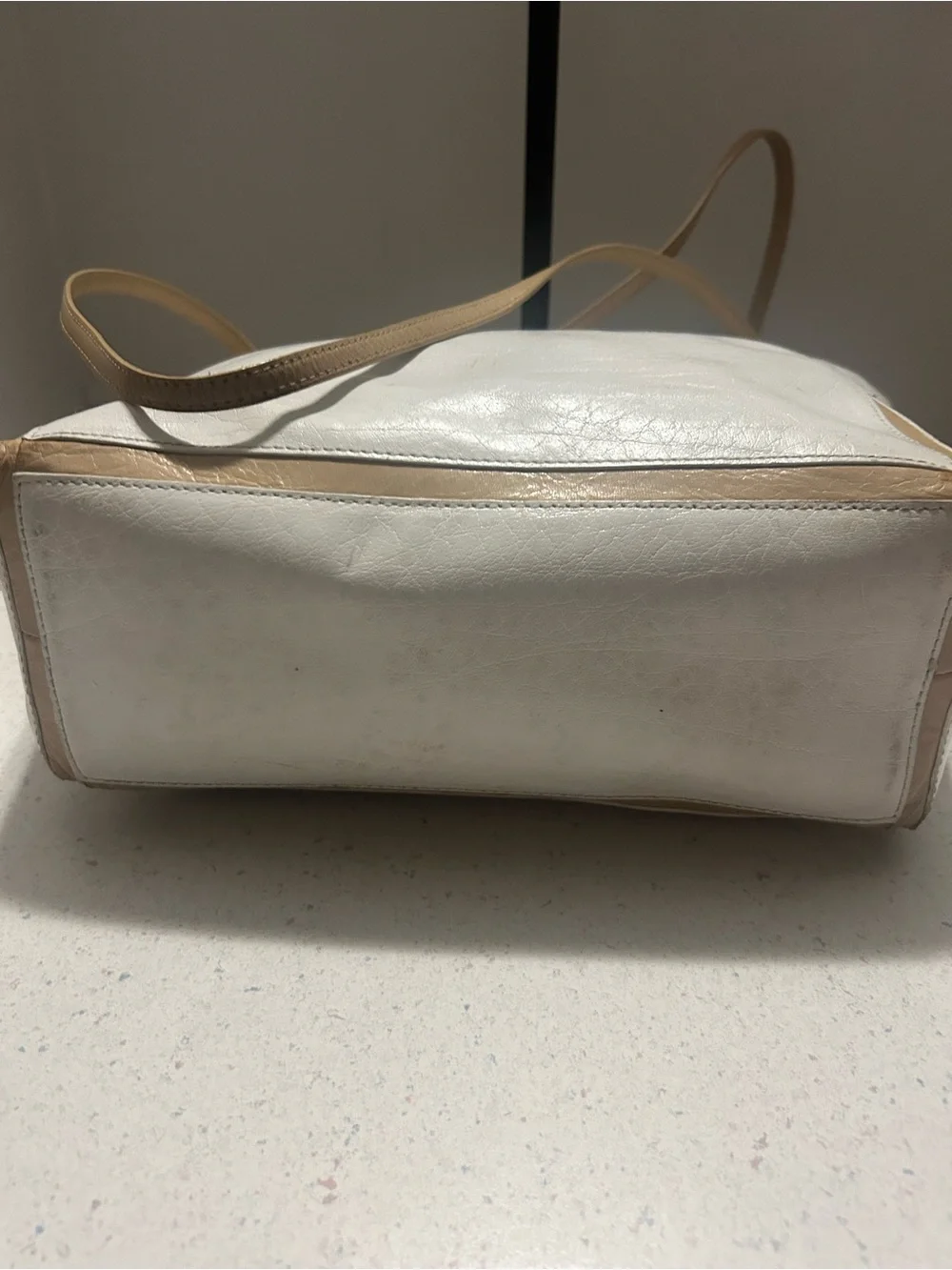 Etienne Aigner white leather
