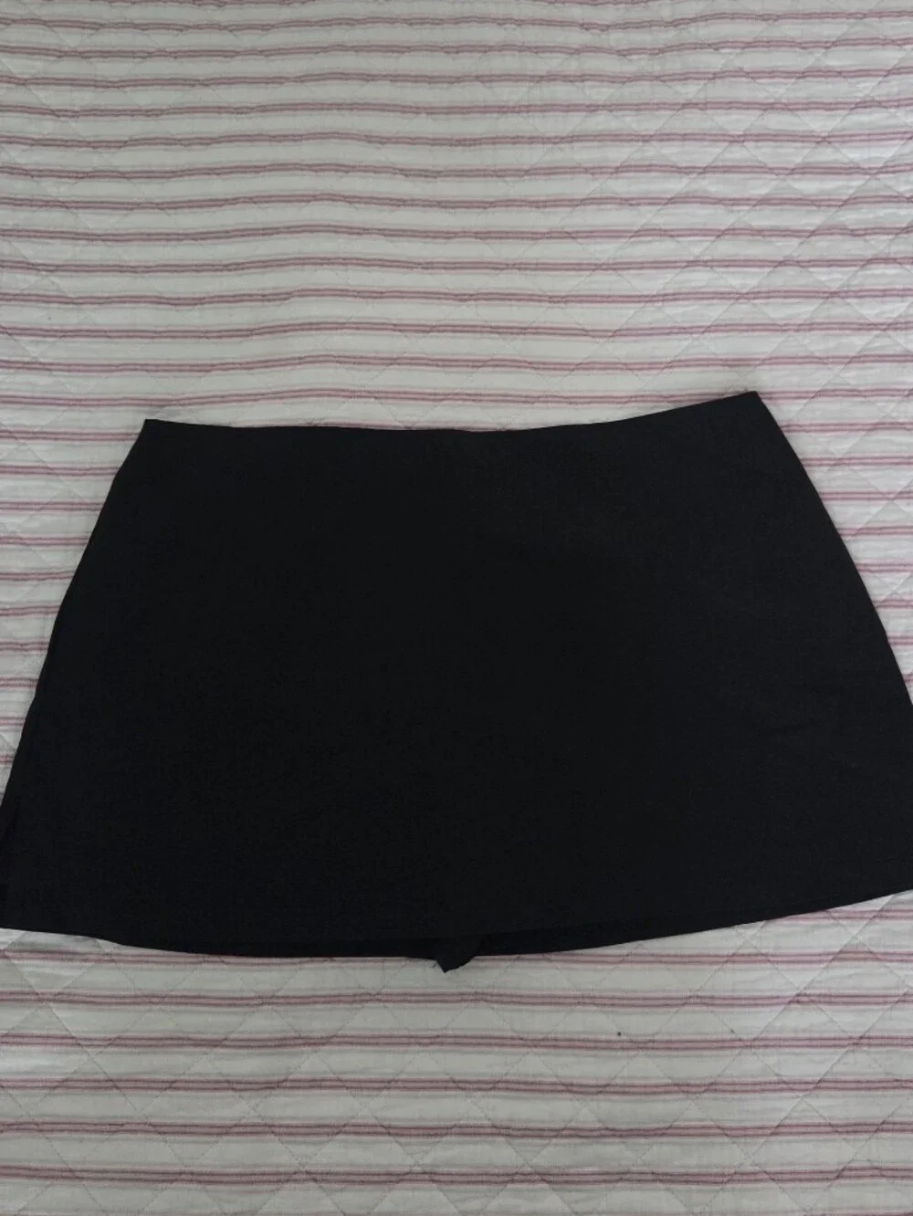 Princess Polly Black Mini Skort with Zip Detail size US12