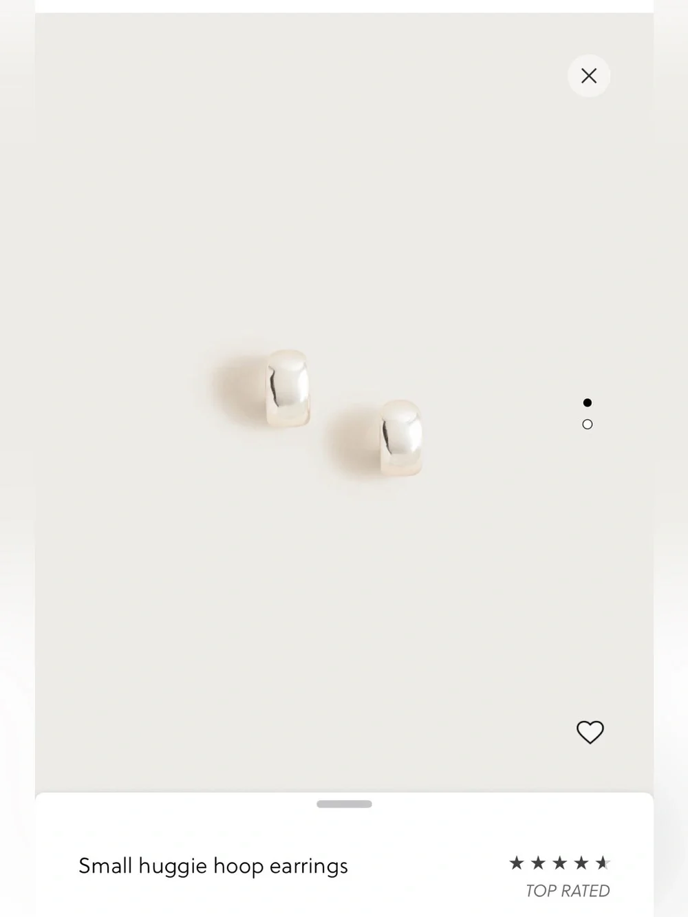J. Crew polished silver