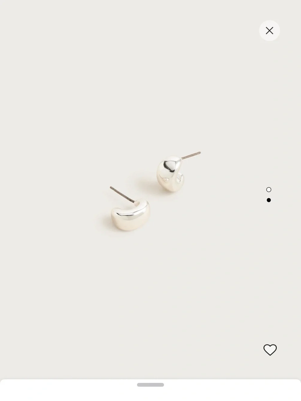 J. Crew polished silver