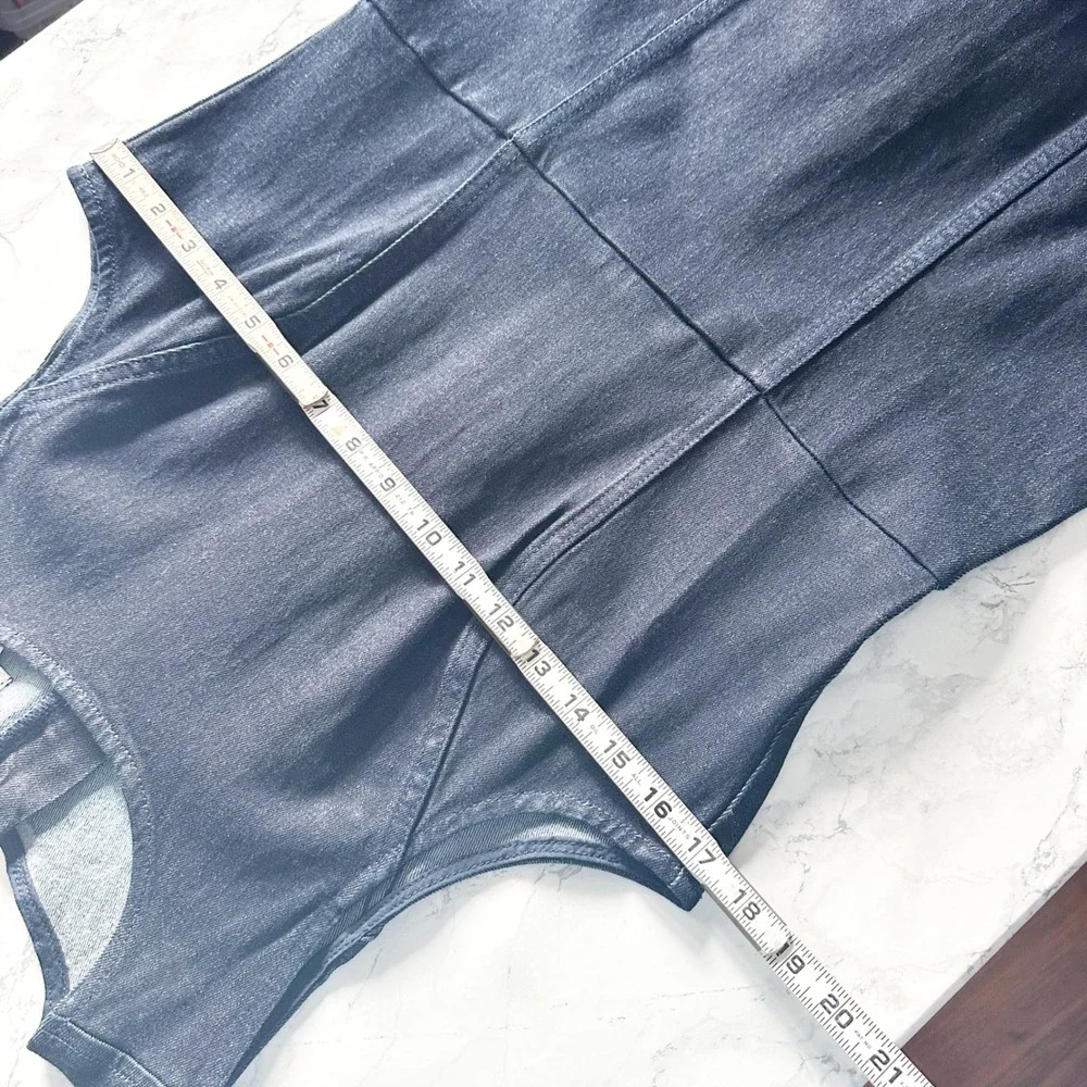 NWT J. Crew Sleeveless Dark Indigo Denim Mini Dress