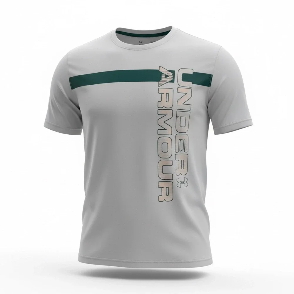 Under Armour Boys HeatGear Loose Fit Short Sleeve Graphic T-Shirt Gray YLG Large