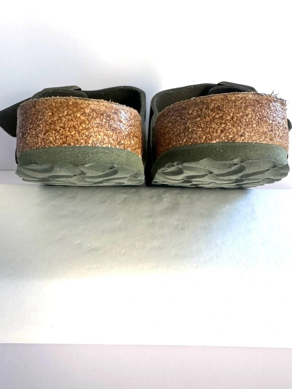 BIRKENSTOCK ARIZONA DOUBLE BUCKLE DESERT SOIL CAMO GREEN GORPCORE EUC Sz38 7-7.5