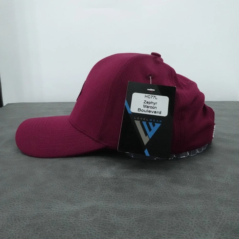 Blackhawk Golf‎ Club Hat Maroon Levelwear Adjustable Performance NWT