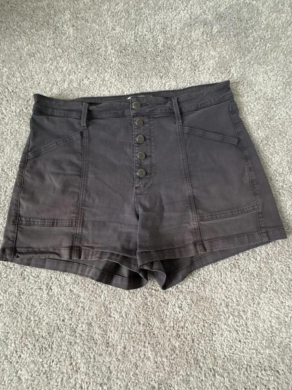 Pistola High-Waist Button-Front Women’s Shorts — Black 31