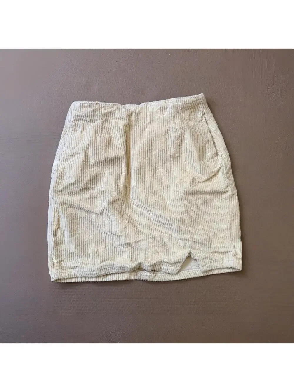 BP cream corduroy mini skirt