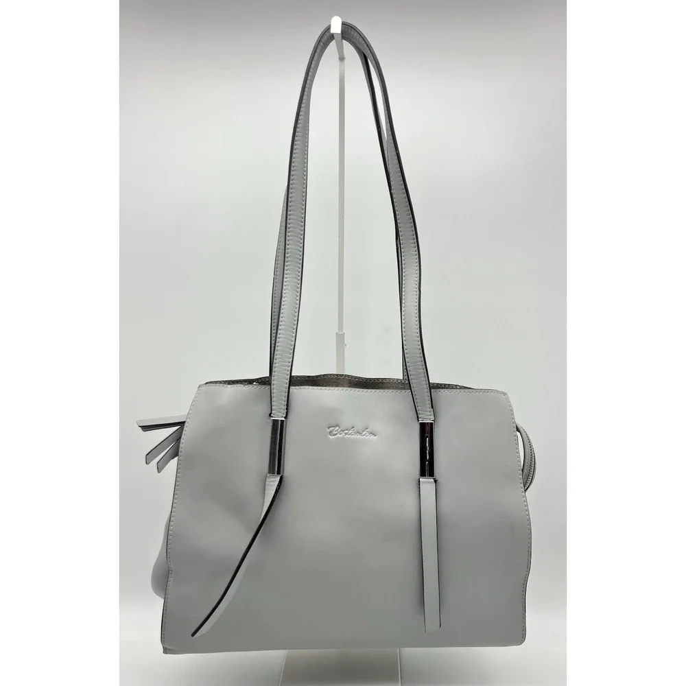 Bostanten Gray Large Tote Shoulder‎ Bag Read Description