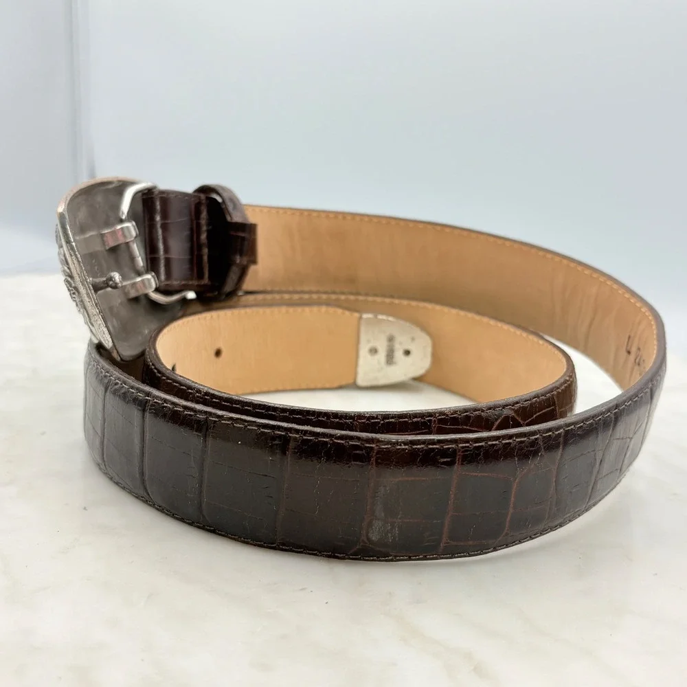 Brighton croc embossed