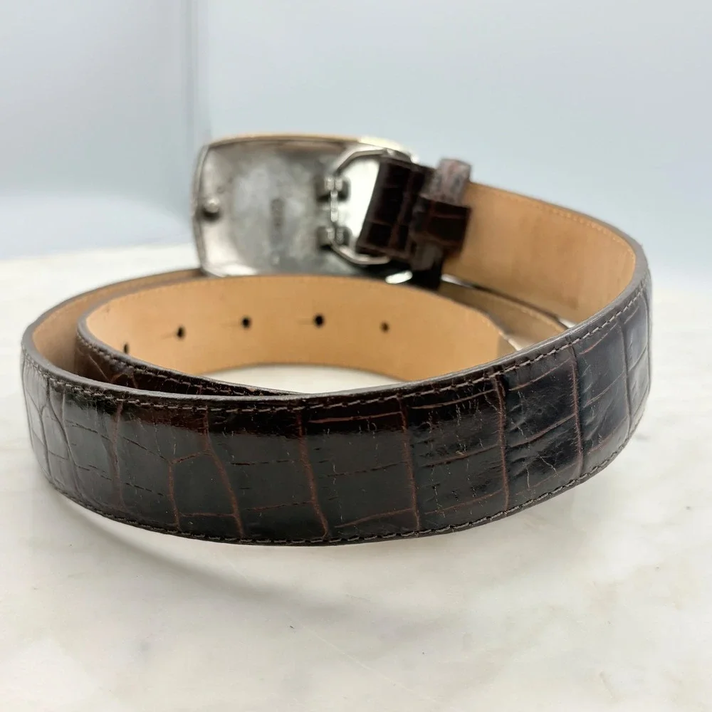 Brighton croc embossed
