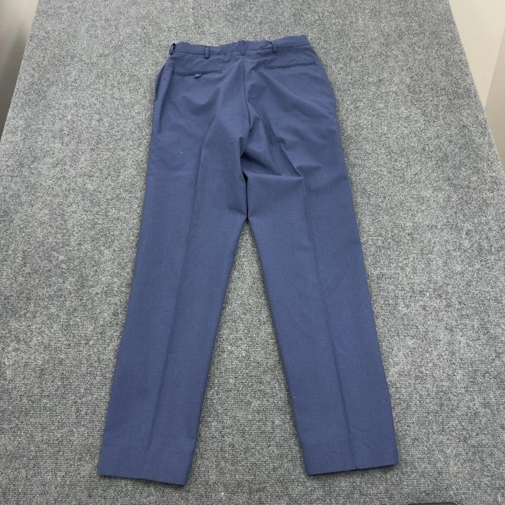Vintage Tennessee Apparel Corp Trousers Mens 32R Blue Wool Blend Military Style