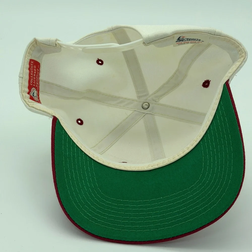 Vintage Sports Specialties Stanford Cardinal Snapback Hat Maroon Script‎ Wool
