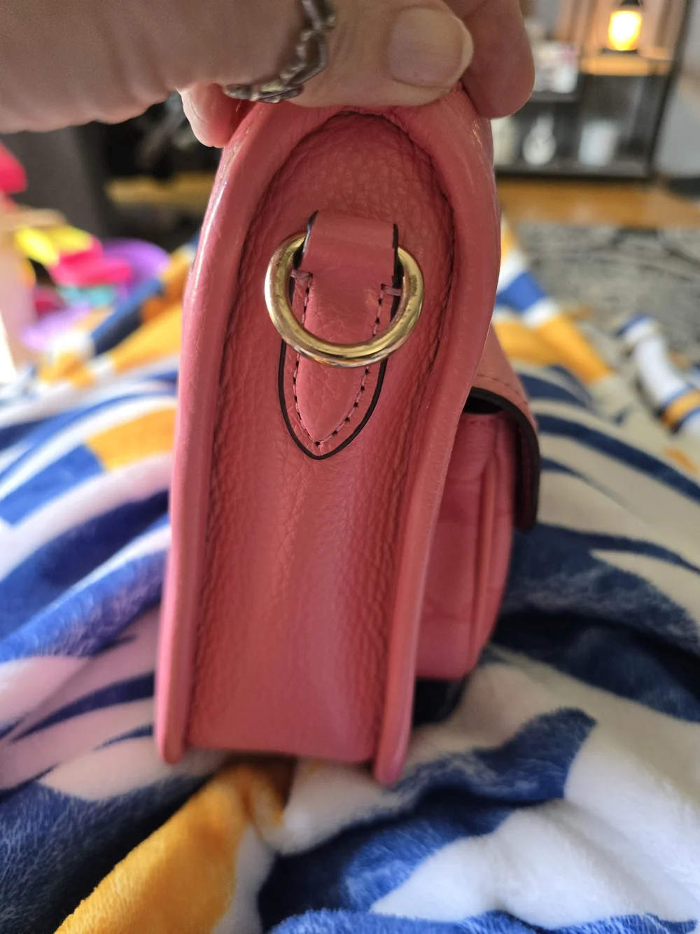 Coach pouch pockets snap