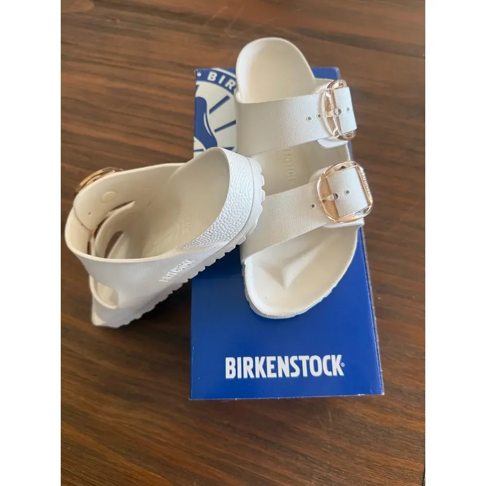 Birkenstock Arizona Big Buckle EVA Eggshell Sandals EU 38 US 7 With Box
