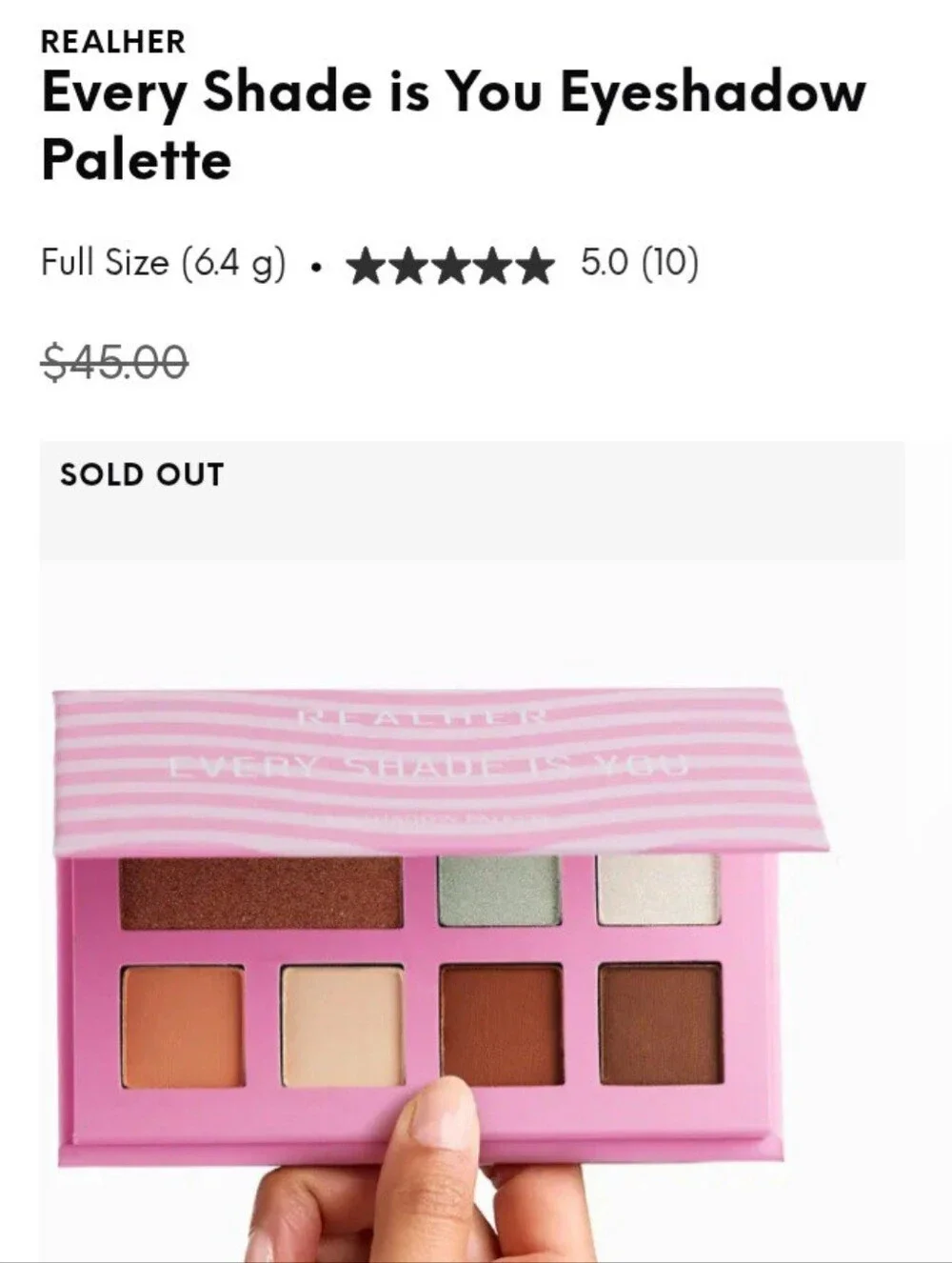 🎉2•$13/3•$18🎉 REALHER Every Shade Is You Eyeshadow Palette