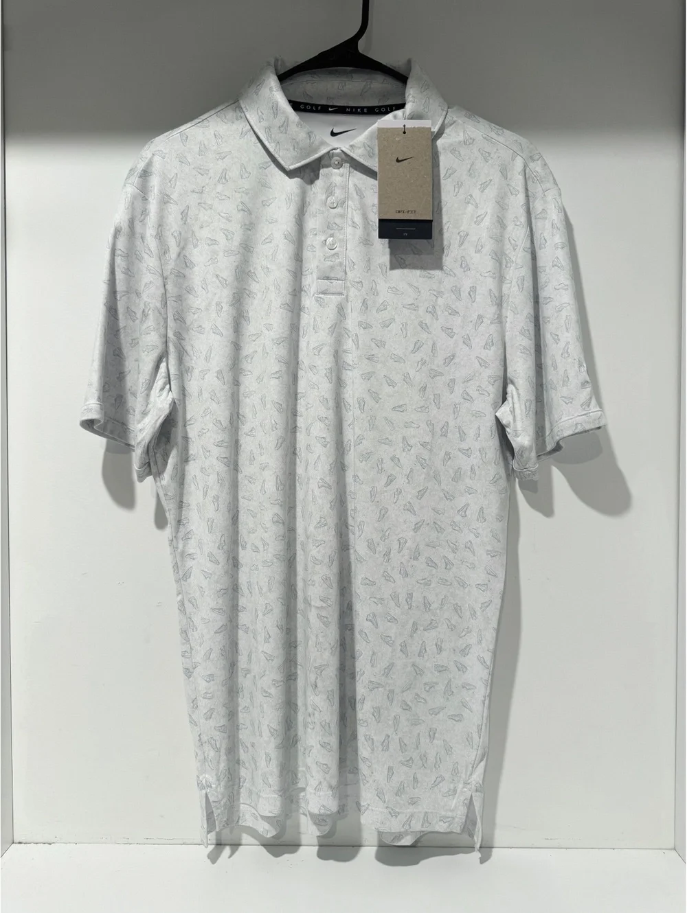 Nike Golf Dri-FIT Golf Shoe Print Polo - NWT - Men’s Medium - Employee Sample