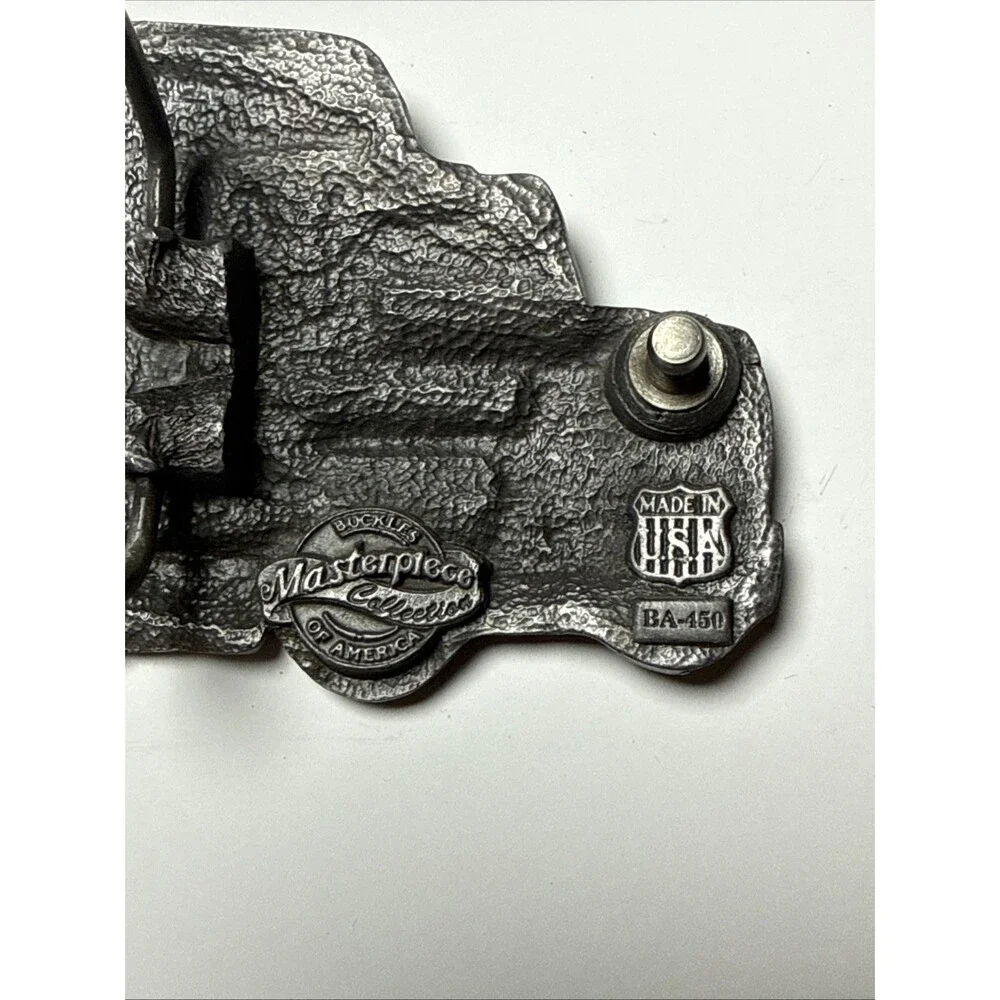 Vintage Buckles Of America 1980 Kenworth Semi Truck Belt Buckle Made in USA
