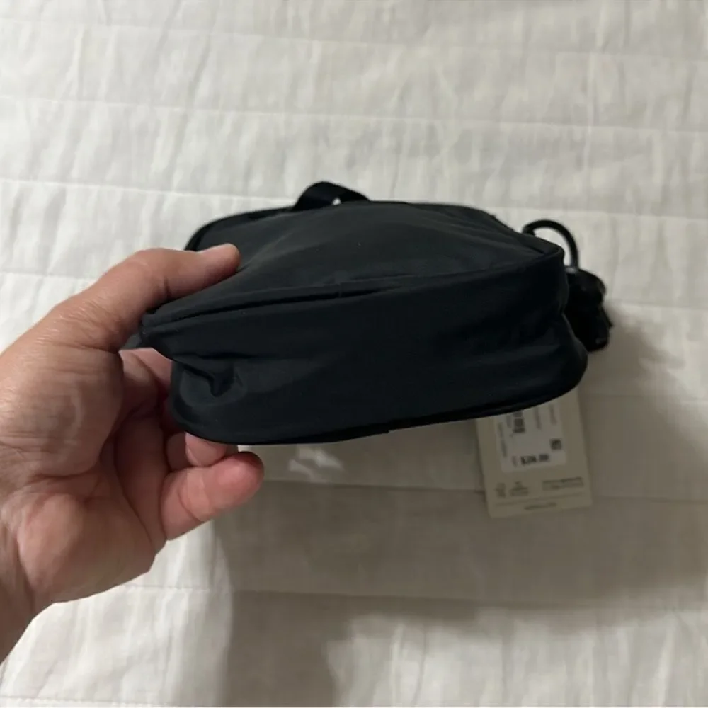 adidas CORE Black White Nylon Festival Unisex Crossbody Bag