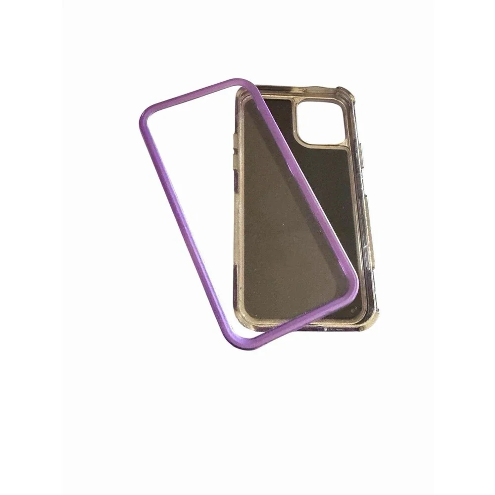 Bundle 5 iPhone 15 Cases Floral Pink Purple Hearts Clear Silicone 3 New 2 Used