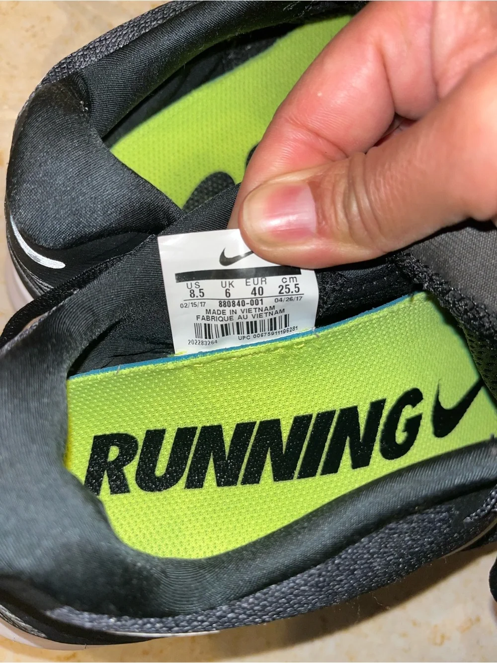Nike  free women Black/White Running Shoes with White Swoosh.